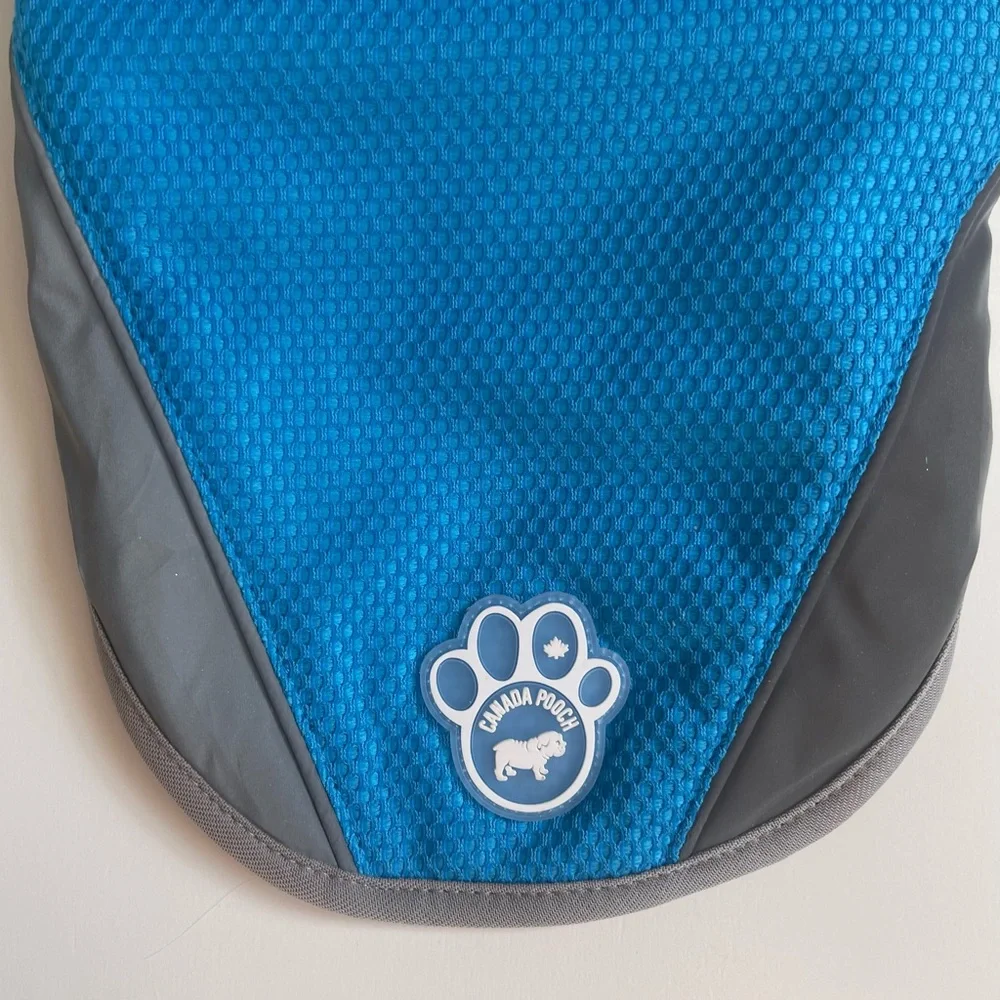Canada Pooch Chill Seeker Cooling Vest - Blue - Size 12